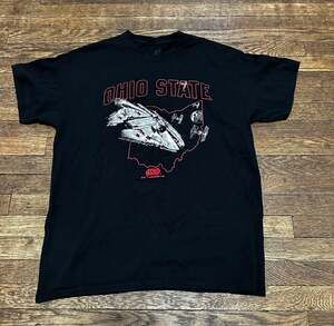 Ohio State Buckeyes x Star Wars Millennium Falcon Graphic T-Shirt Large